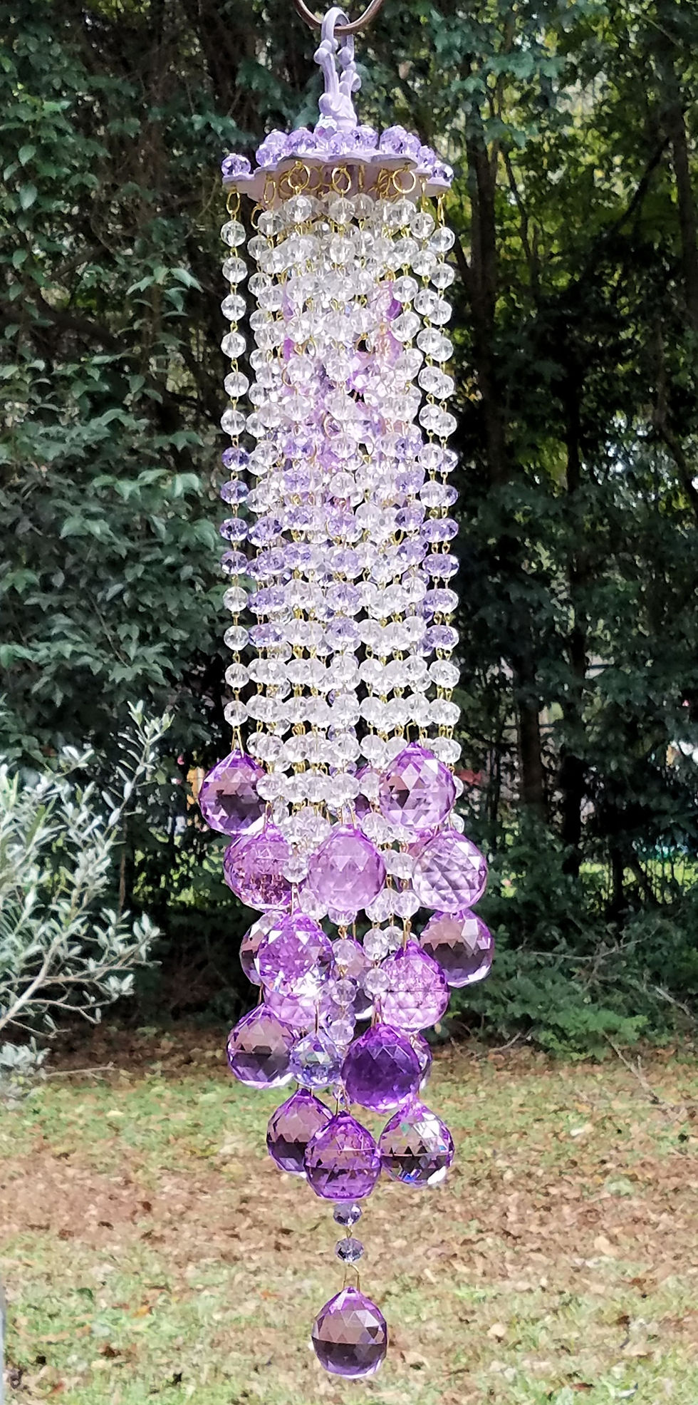 Thumbnail: Violet and Lilac Crystal Ball Sun Catcher