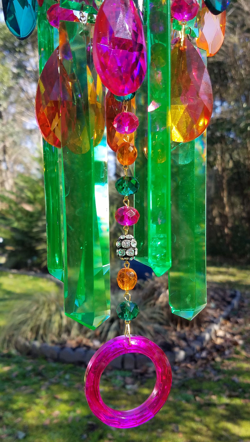 Thumbnail: Bohemian Antique Crystal Wind Chime