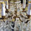 Thumbnail: Antique Brass and Crystal Candelabra Table Chandelier
