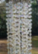 Thumbnail: Antique Crystal Wind Chime with Iridescent Prisms