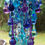 Thumbnail: Aqua, Blue, Purple Antique Crystal Wind Chime