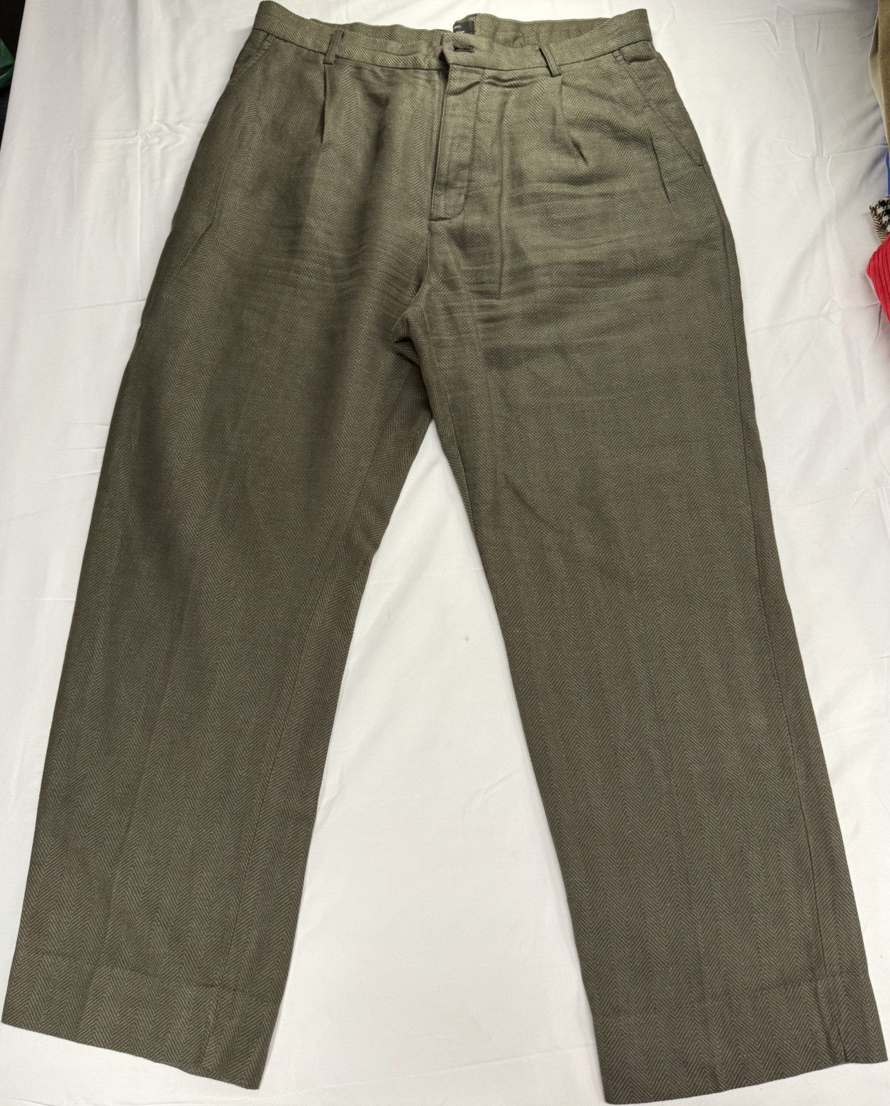 Banana Republic Linen Blend Pants Green 36x30