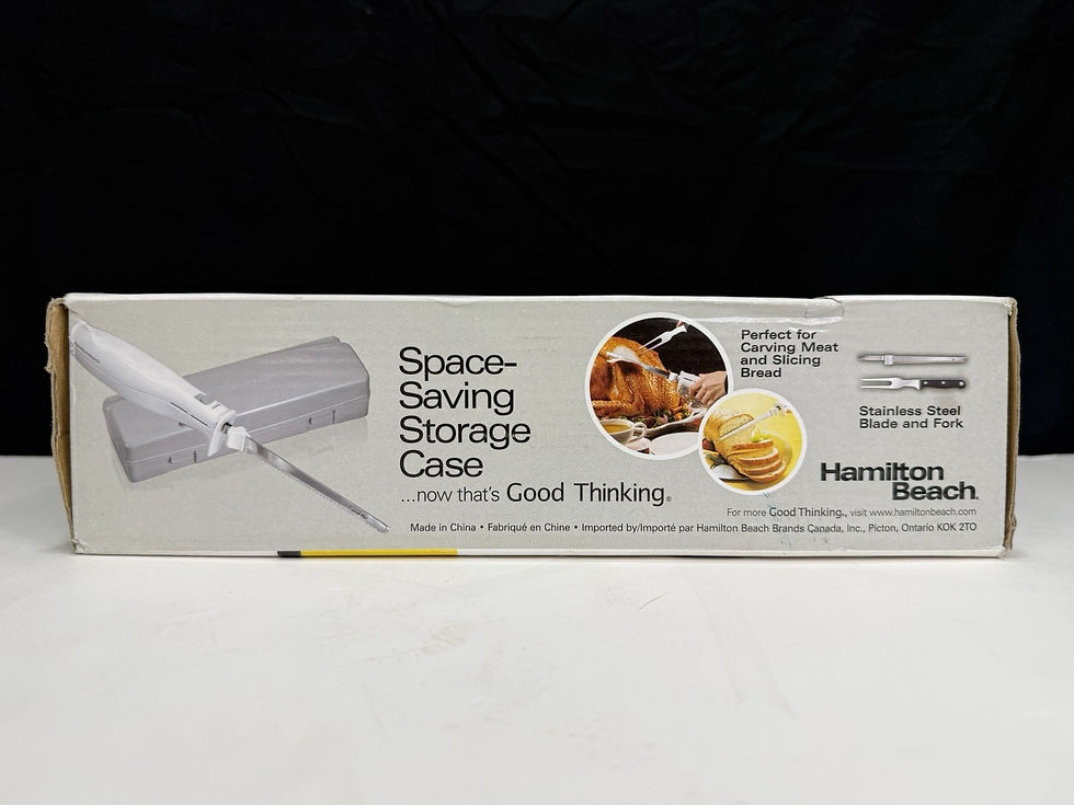 Thumbnail: Hamilton Beach Carve N Set Electric Knife With Case And Fork  74250