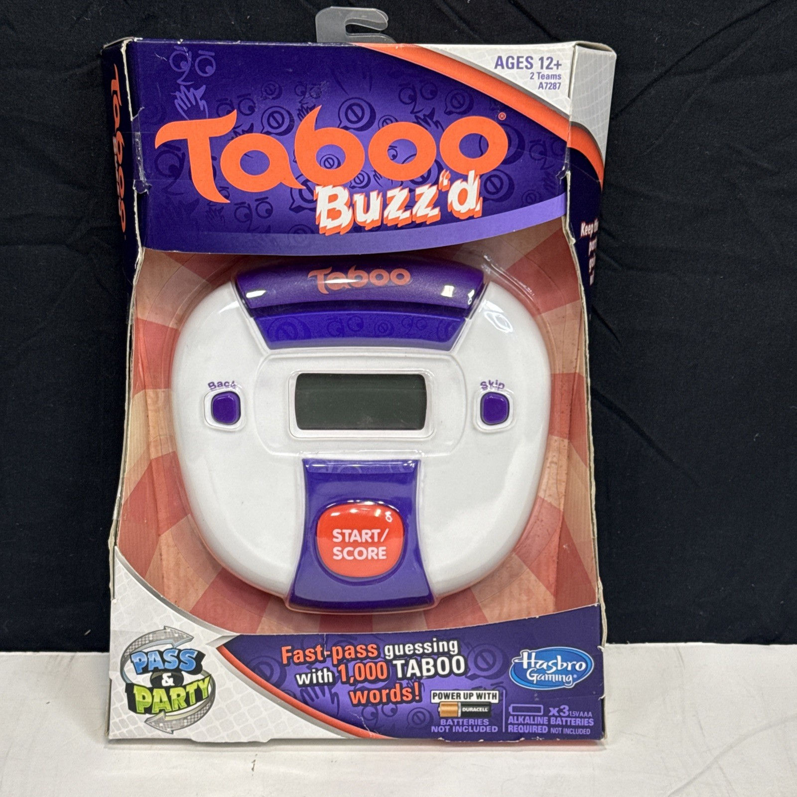 NEW SEALED 2013 Taboo Buzz’d Electronic Fast Pass Party Game Hasbro