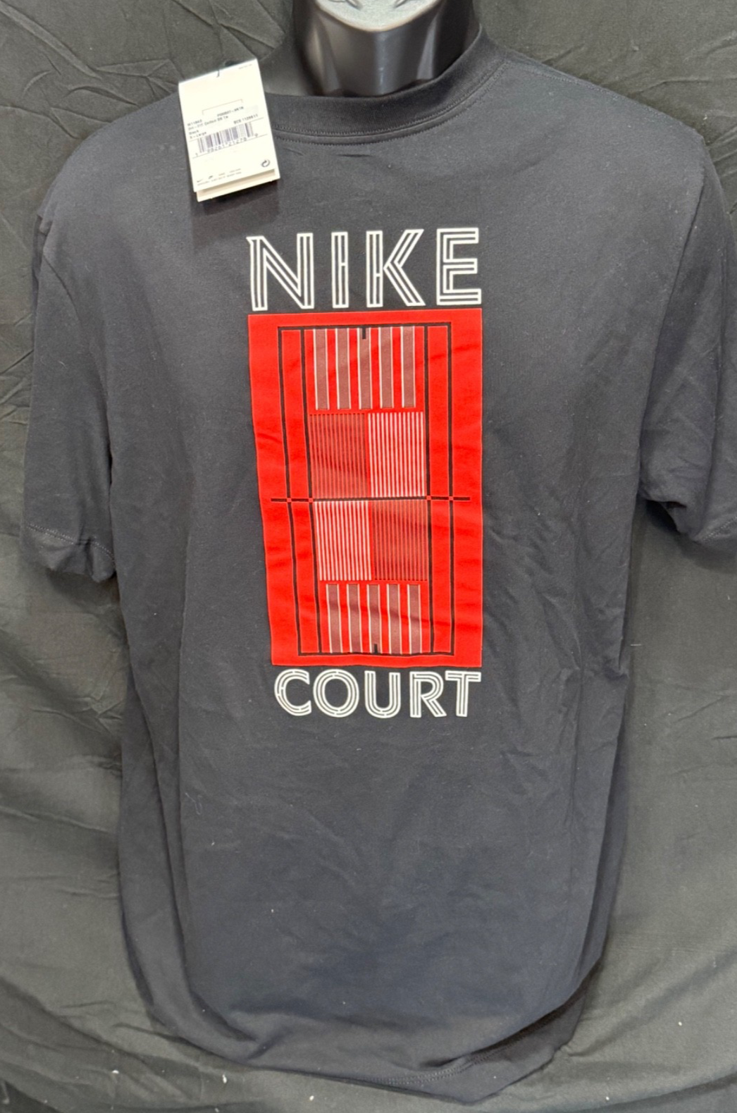 NWT Nike Men's Dri-Fit Tennis Tshirt Black XL M11843FO25-BLK