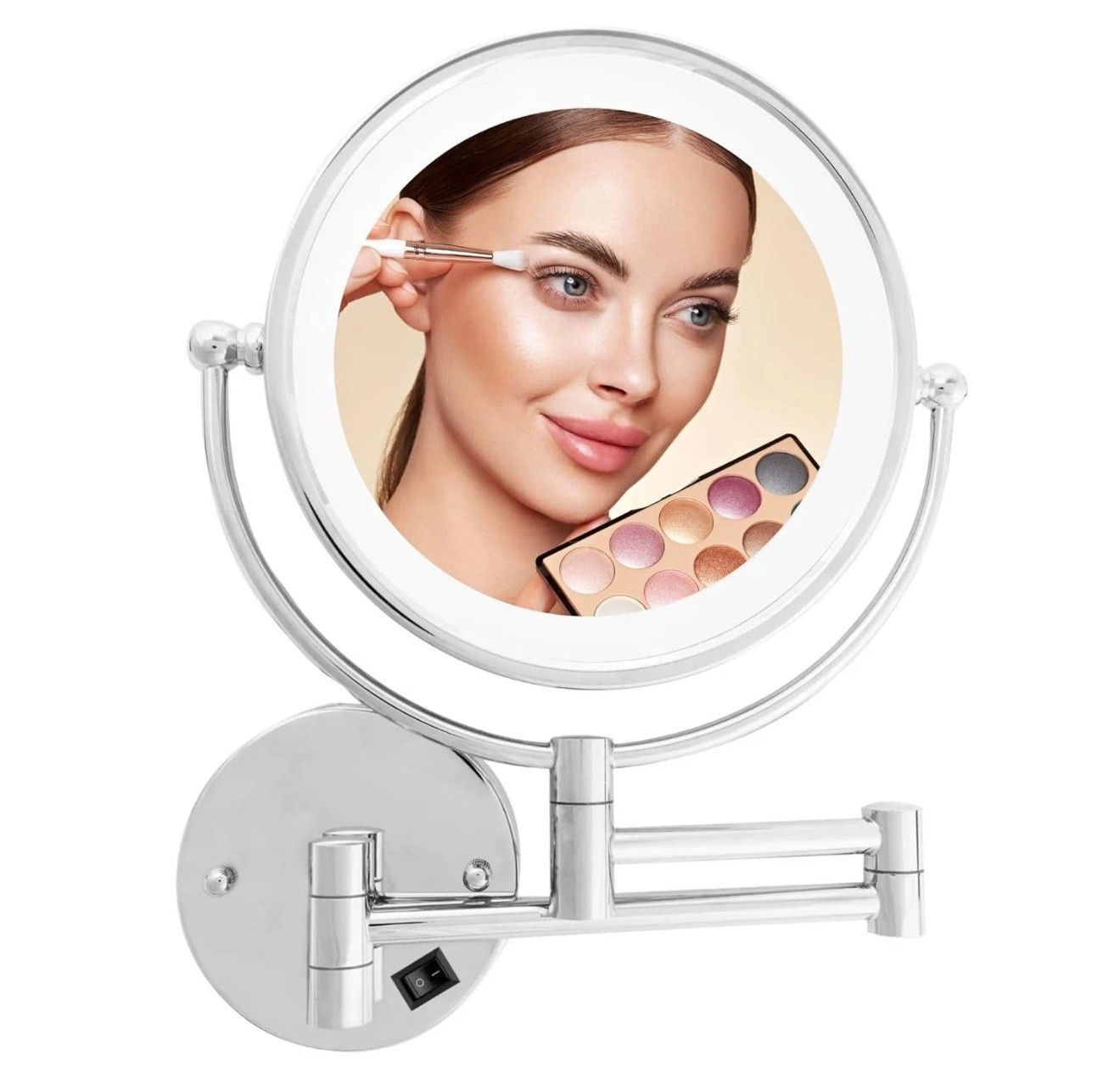 NIB Danielle Creations 8-Inch Revolving Wall-Mounted Day/Night Lighted Vanity