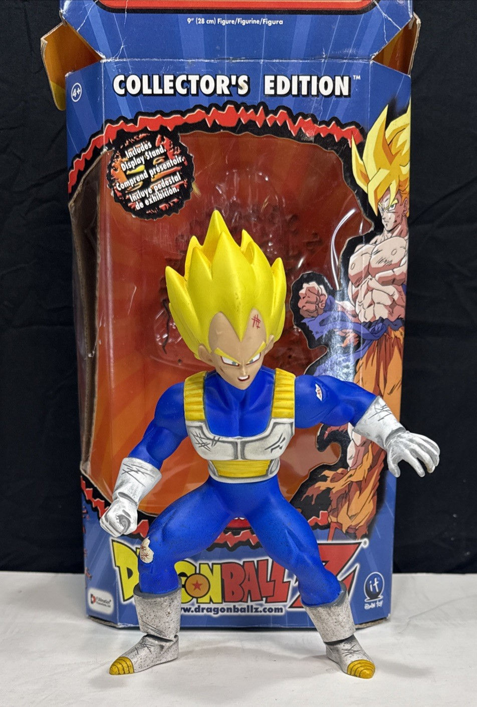 Thumbnail: SSVegeta 9" Figure MIB Dragon Ball Z Collector's Edition 2001 Irwin Toy NO stand