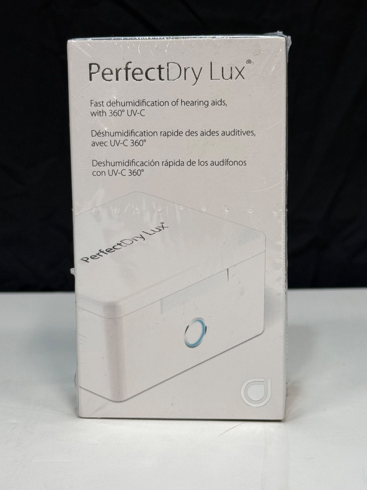 PerfectDry Lux - Fast Dehumidification of Hearing Aids w/ 360 UV-C - Sealed New