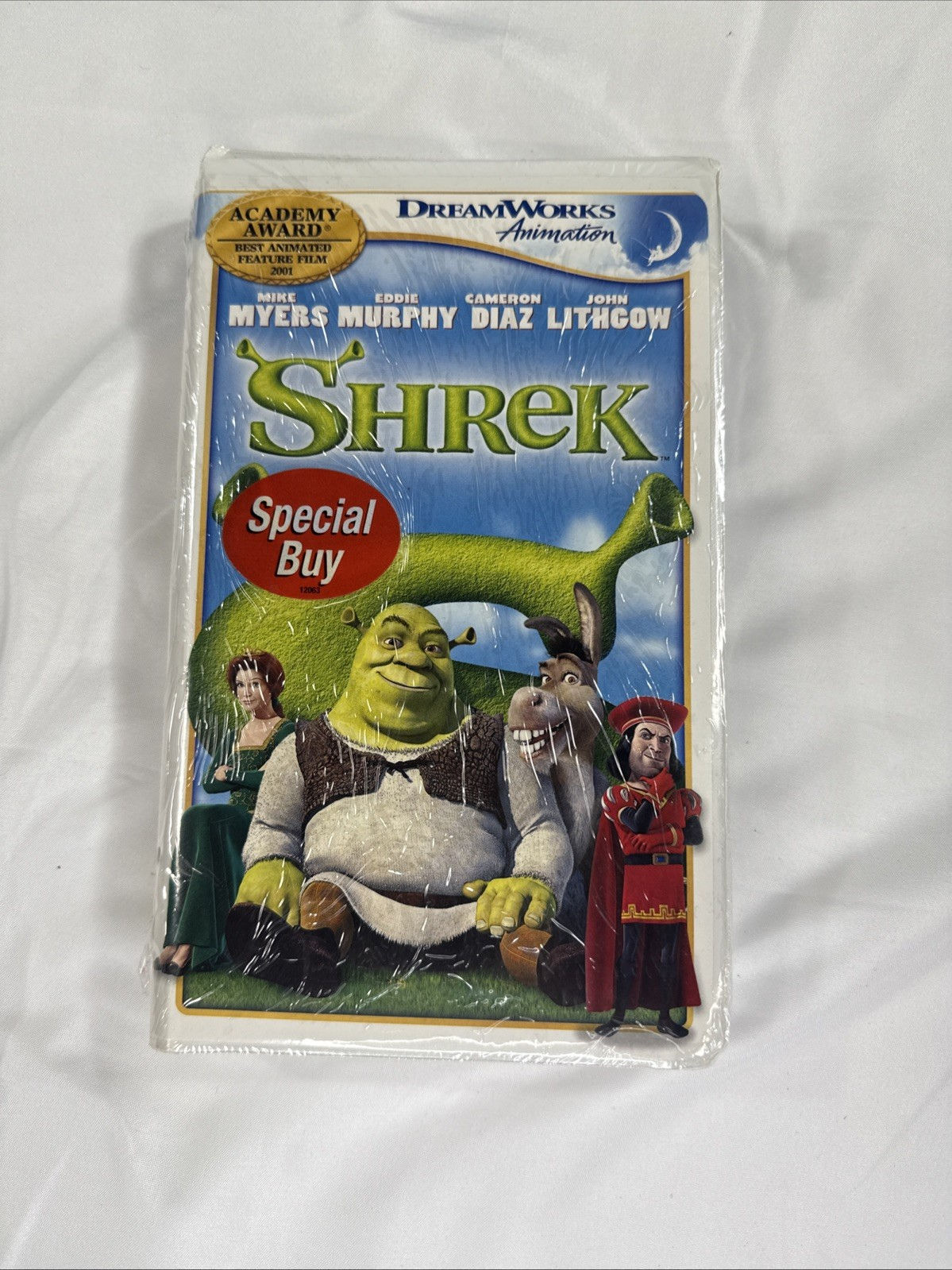Shrek Big Box VHS Movie New Sealed 2001 Dreamworks Mike Myers Eddie Murphy
