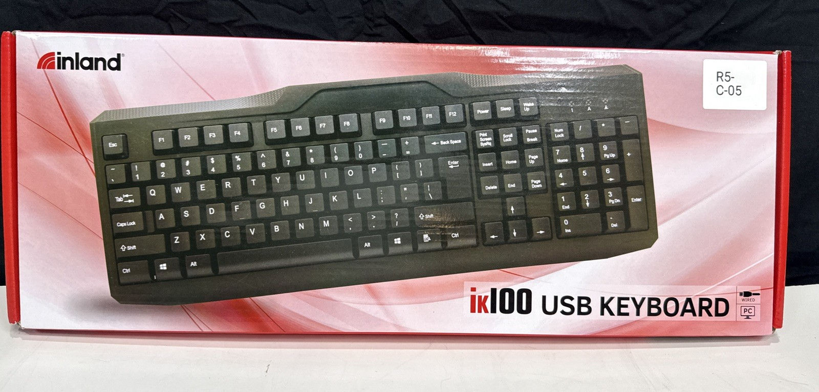 NEW Computer Keyboard Inland iK100-J9851 USB Wired With 107 Keys For PC