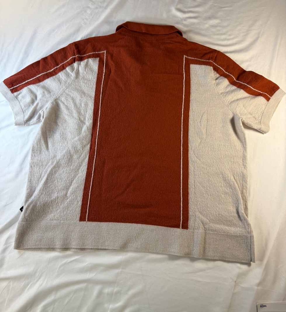 Thumbnail: Ted Baker Polo Shirt Orange/White L (Size 7)
