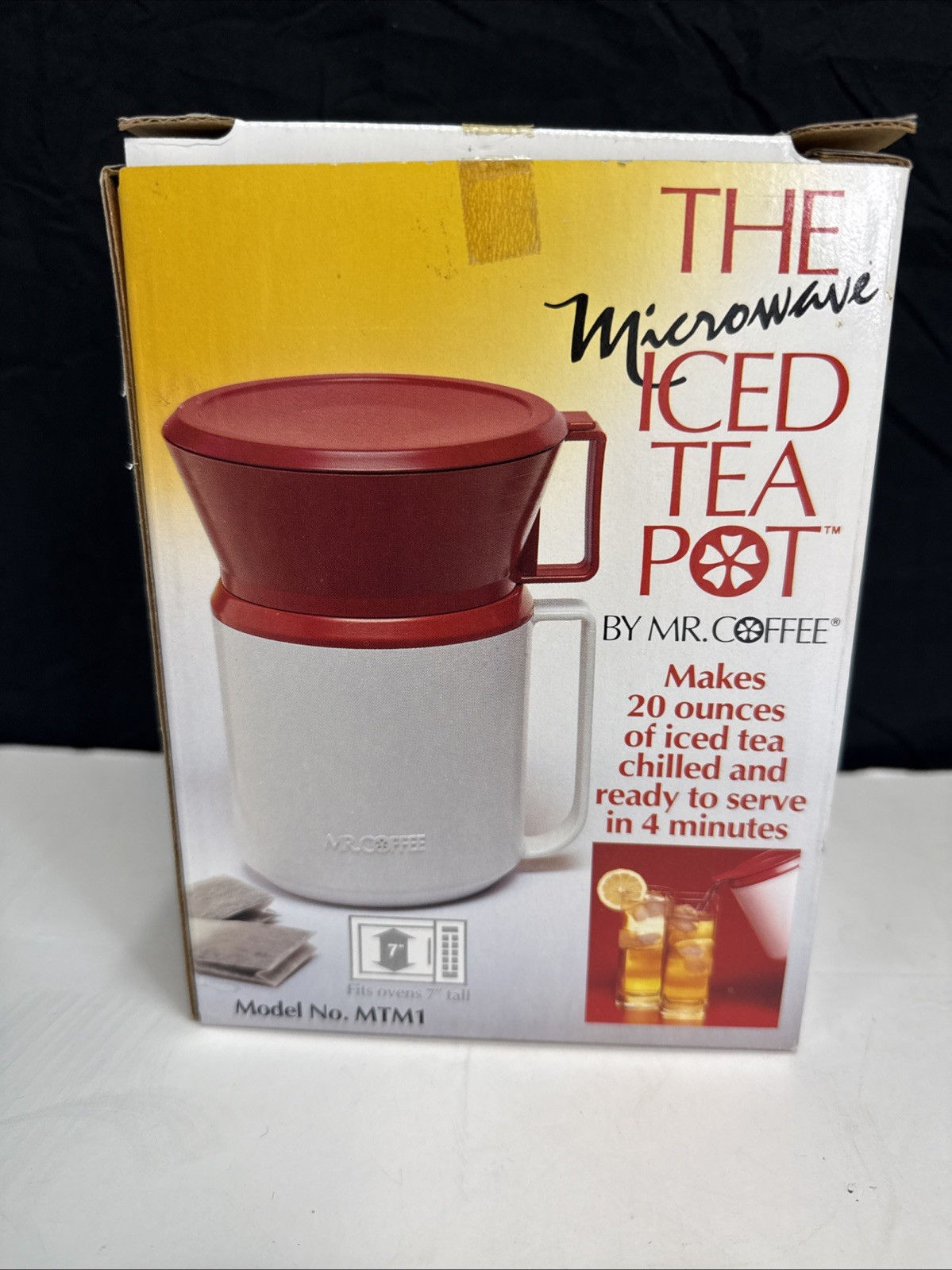 Mr Coffee The Microwave Ice Tea Pot Model MTM1