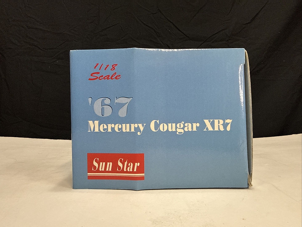 Thumbnail: NIB Sun Star 1967 Mercury Cougar XR-7 1:18 Diecast Inverness Green Rare HTF VHTF