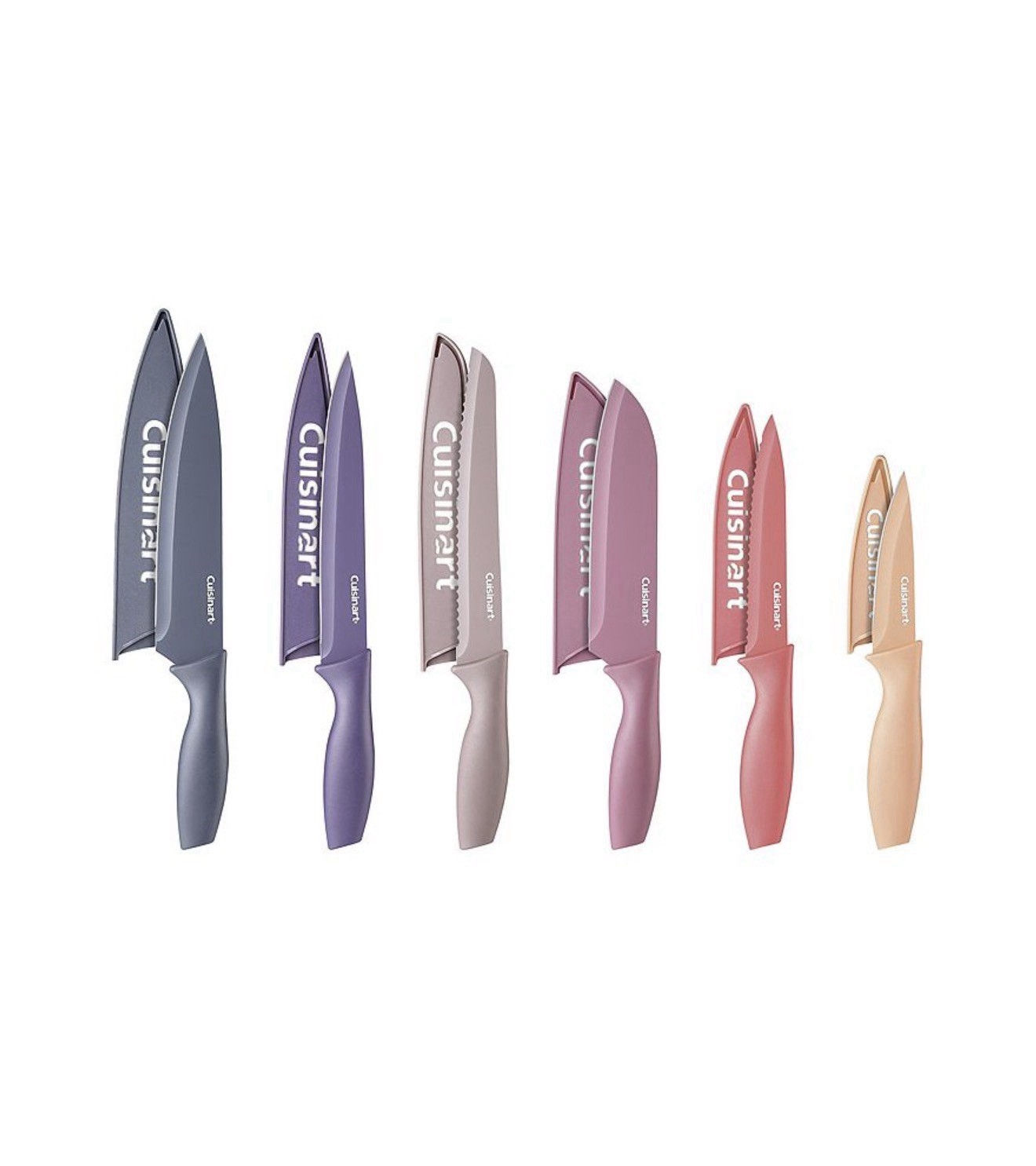 Cuisinart Advantage 12 Piece Knife Set Ceramic Coated Stainless Steel Blades NEW