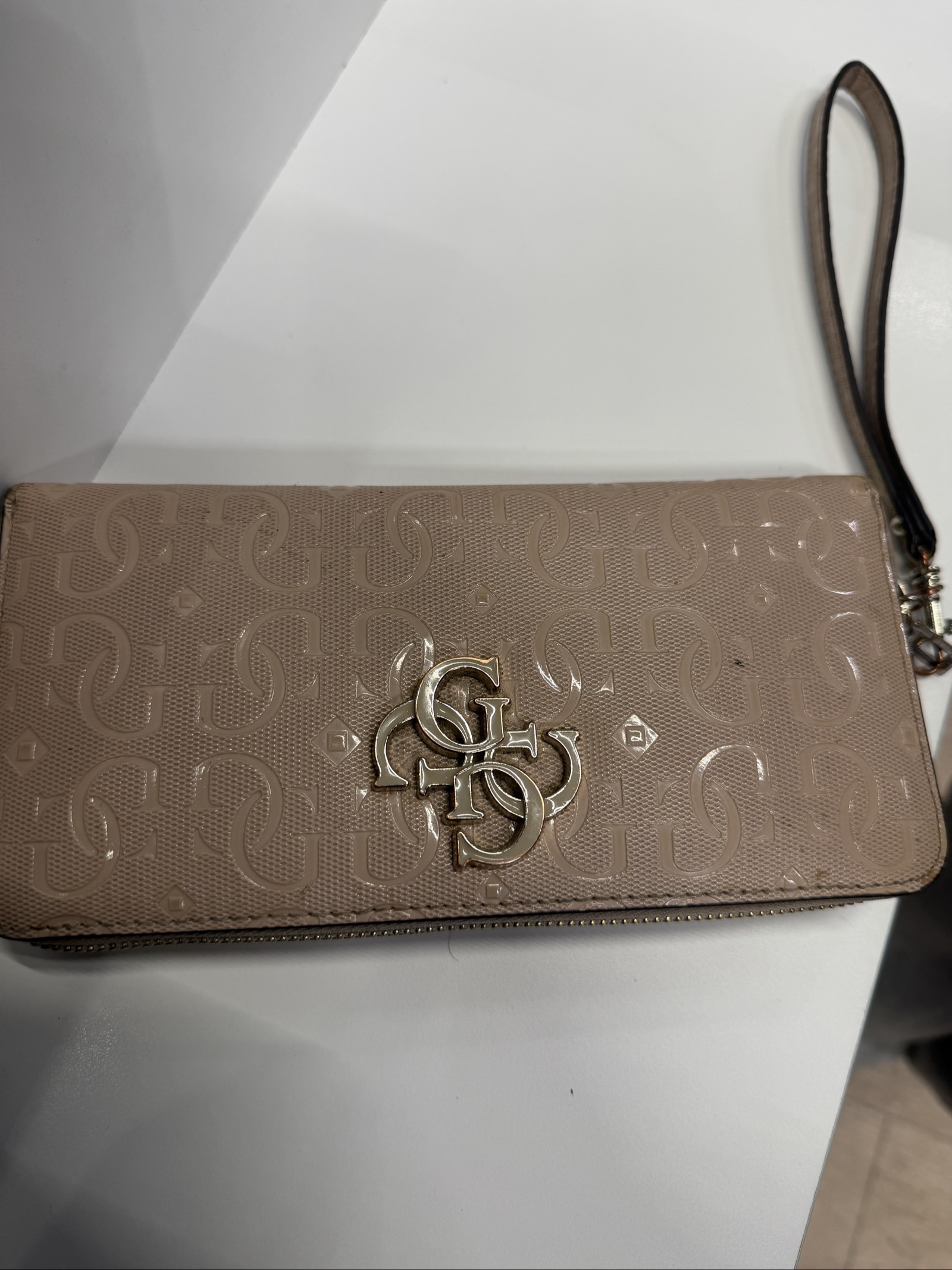 Portefeuille zippé Guess logo 4G