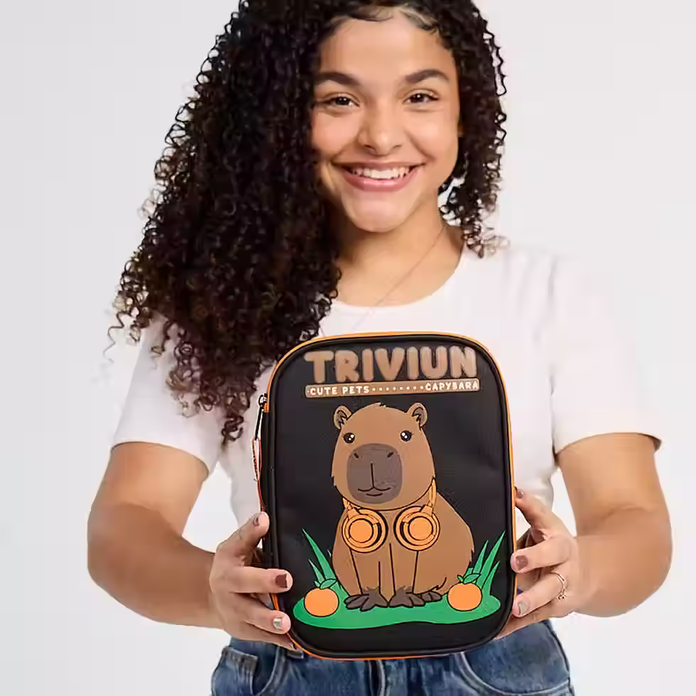 Miniatura: ESTOJO TRIVIUN 1116 CAPIVARA 100 PENS