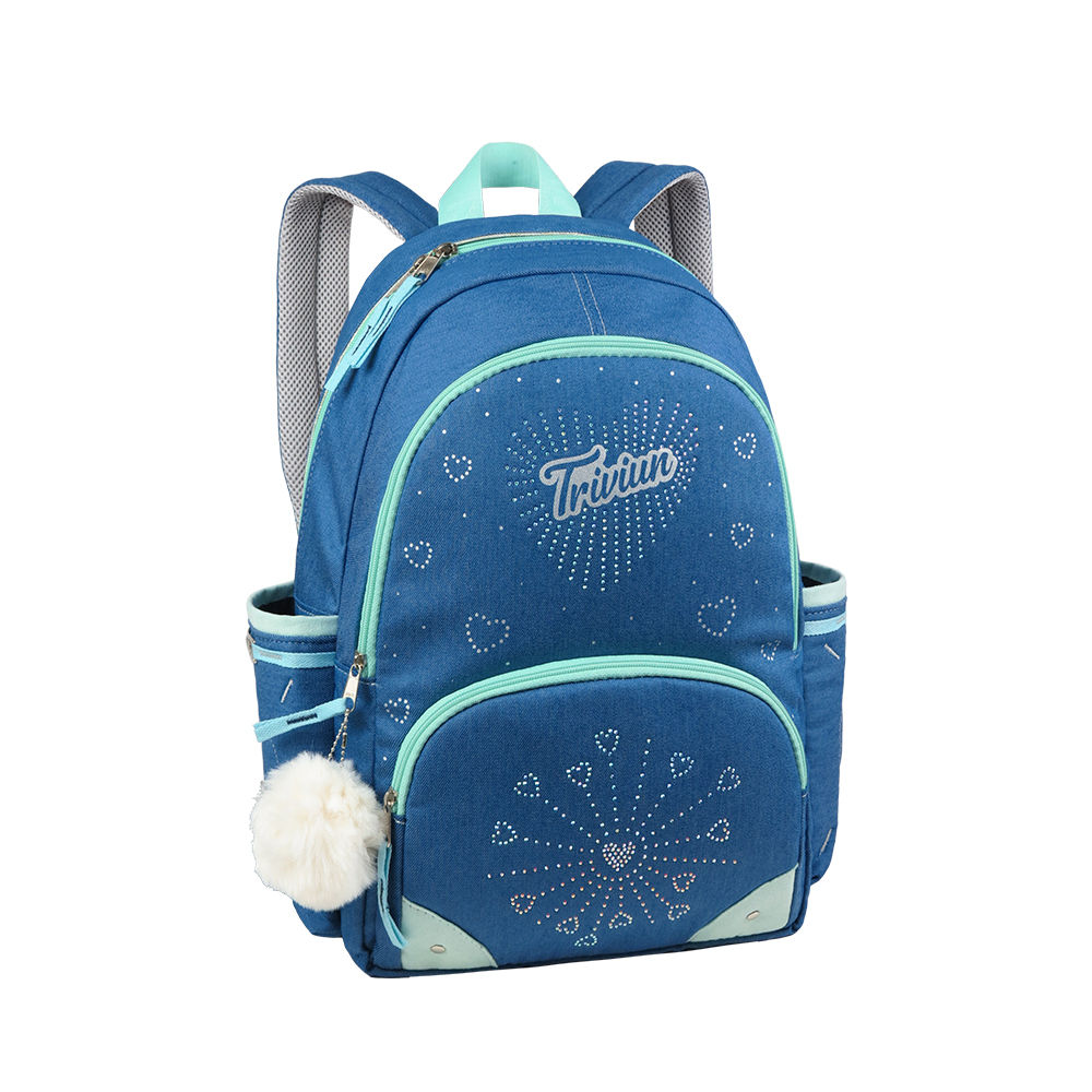 MOCHILA TRIVIUN 13233 NOTE 14 JEANS STRASS