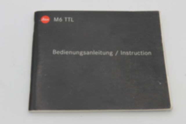 Original Leica M6TTL Instruction Book