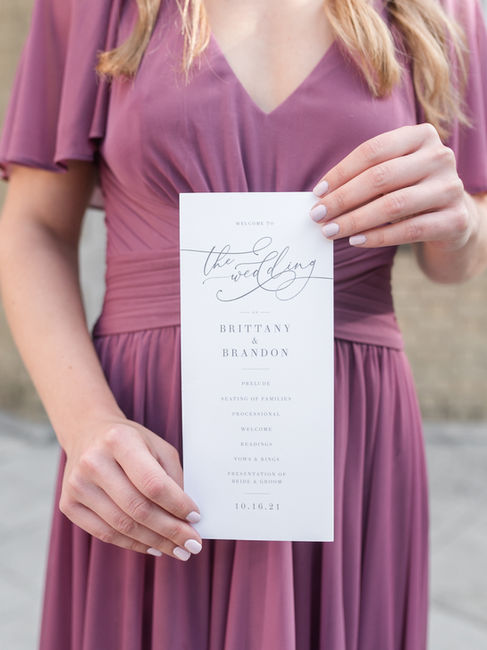 Wedding Program