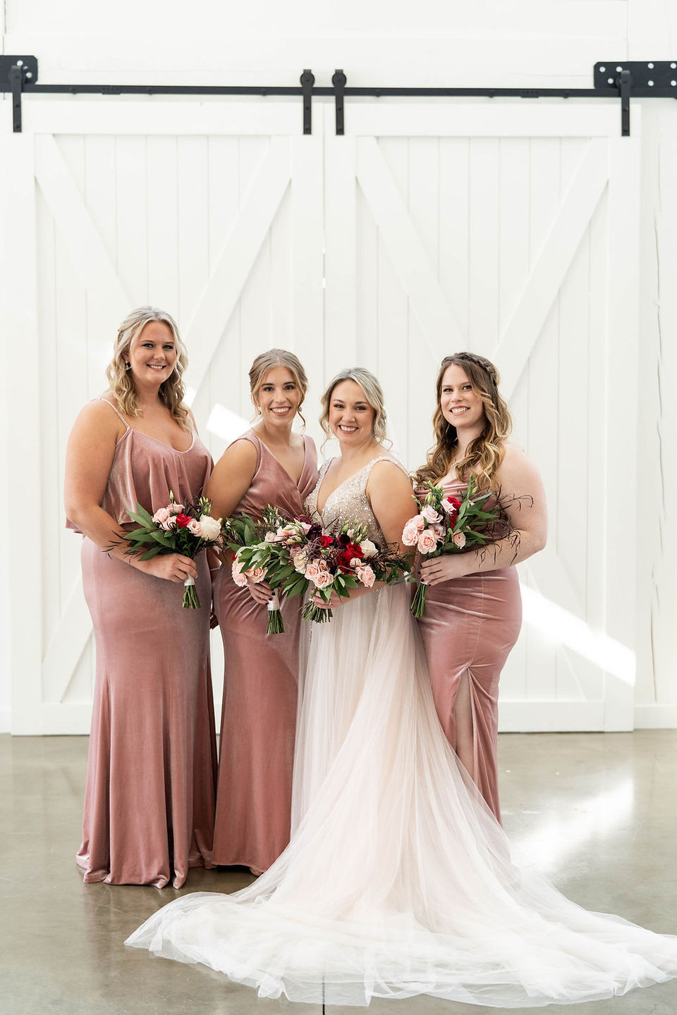 Blush Bridesmaids Dresses