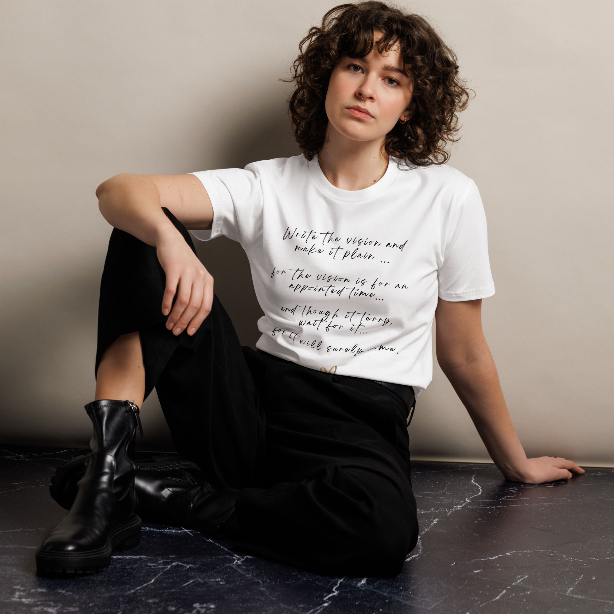 Write the Vision Tee (Front Text)