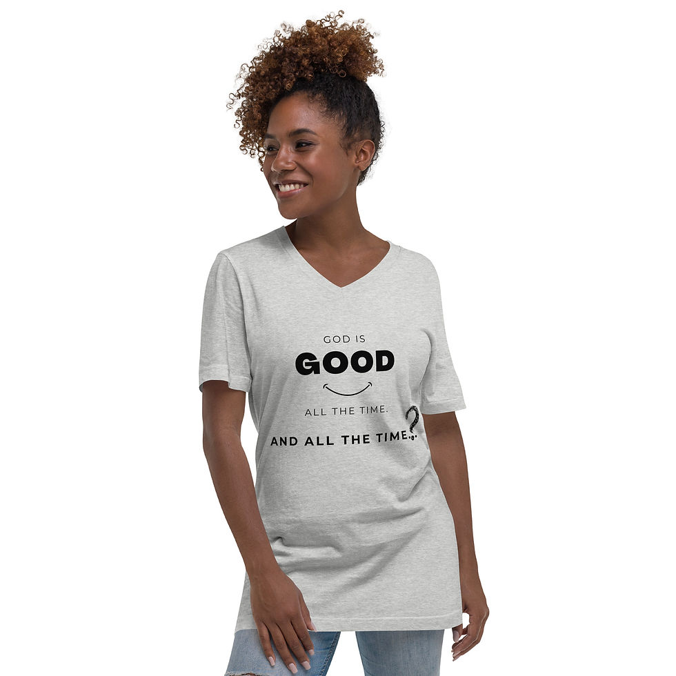 Thumbnail: God is Good All the Time Unisex V-Neck Tee