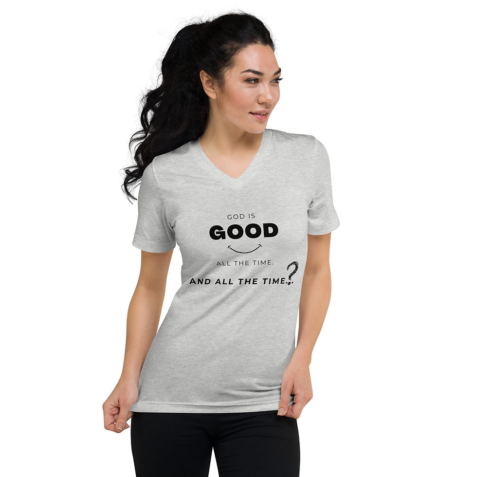 Thumbnail: God is Good All the Time Unisex V-Neck Tee