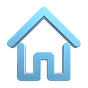 —Pngtree—blue house 3d icon logo_8413008.png