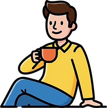 —Pngtree—happy cartoon man enjoying coffee_21450473.png