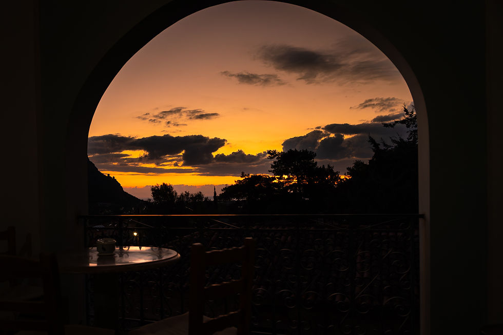 sunrise from our balcony