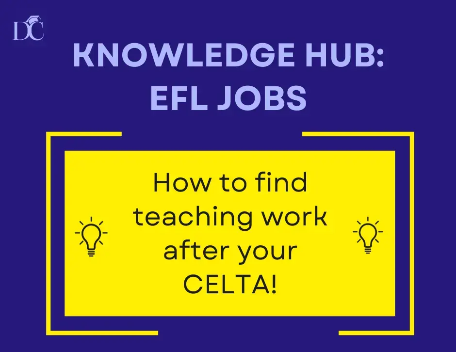 Finding work after a CELTA course