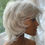 Thumbnail: 4.5" Luxury Human Blend White Wig Lightweight/Cool Air Cap/Adjustable/ # LWAW