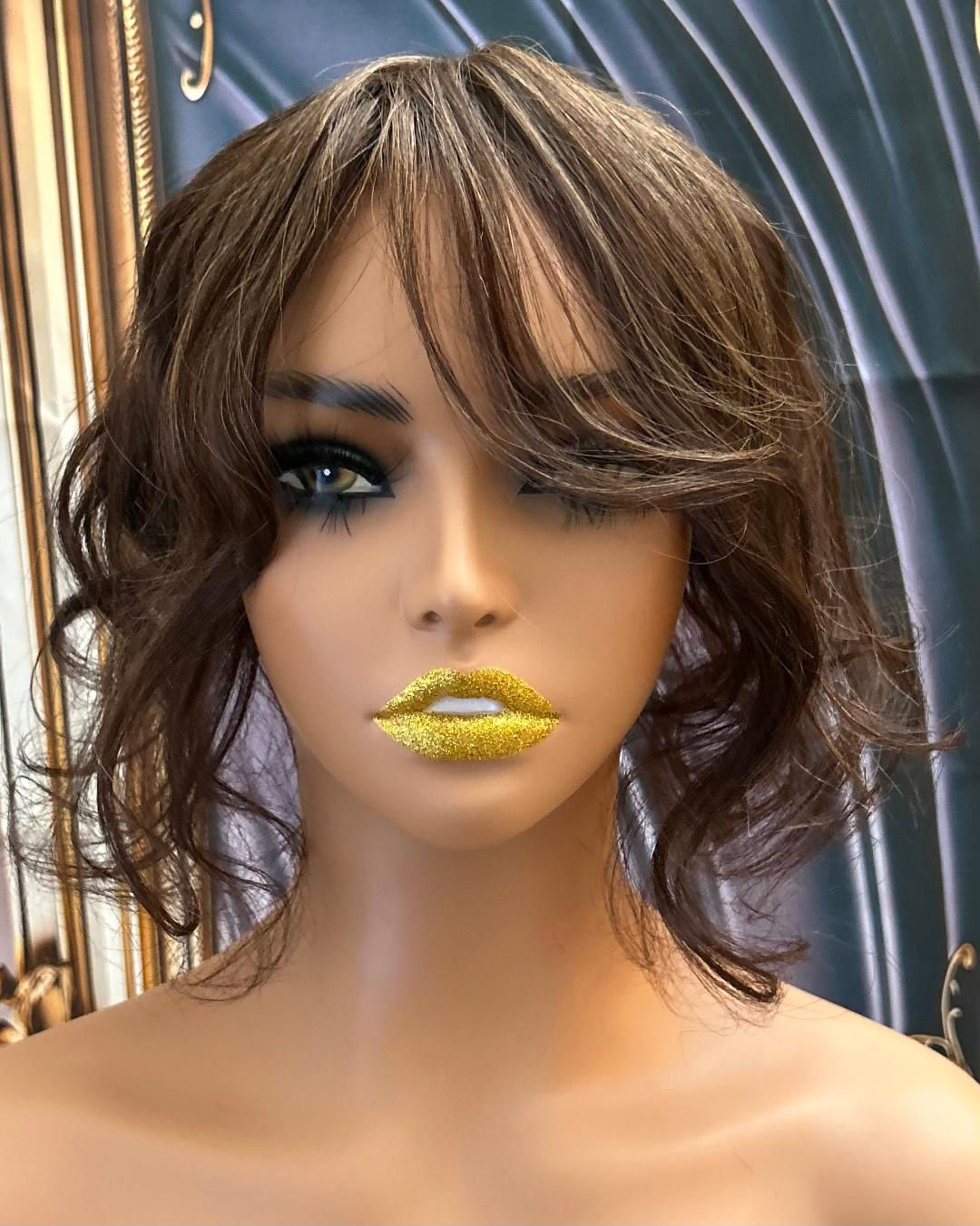 12" 100% Human Hair Topper      ITEM # SC1U