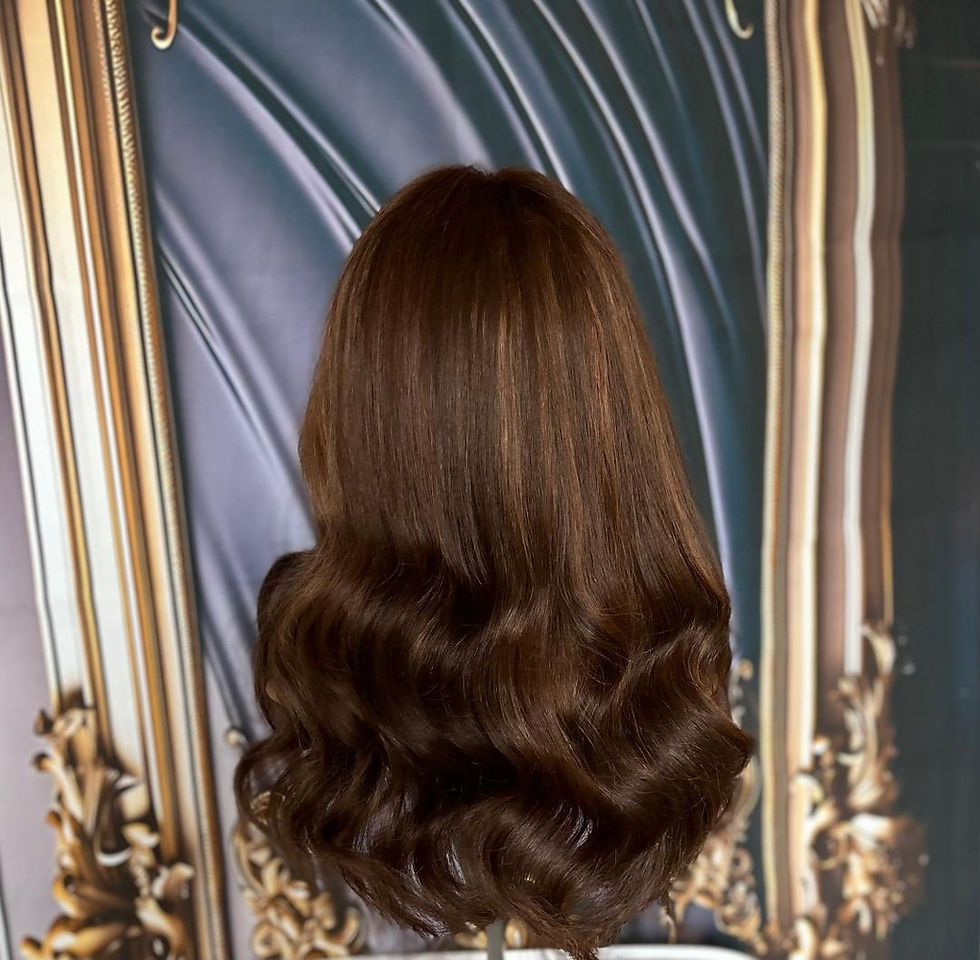 Thumbnail: 19" Luxury Blend Hair System (Density 200% VERY FULL, LAYERED 6.5X7)  ITEM# SCA9