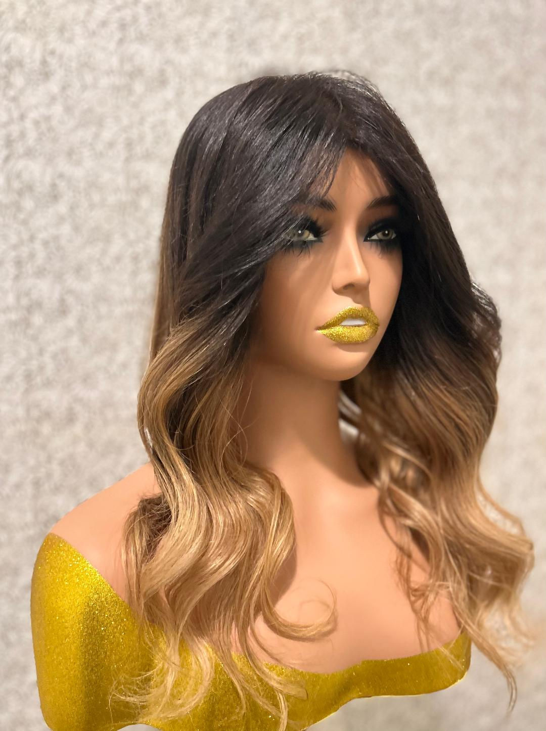 18" Silk Top 100% Human Hair Topper   ITEM # SCA7