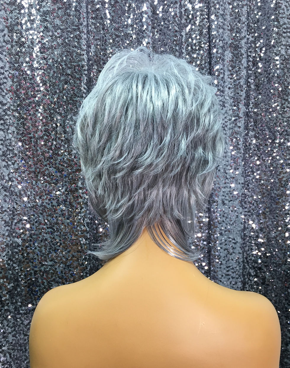 Thumbnail: 4" Synthetic Hair Layered Classic Cap Wig    ITEM # LW710