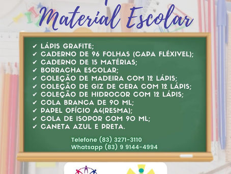 A amecc lança campanha para arrecadar material escolar - 2021