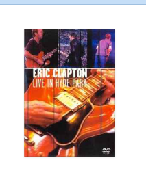 ERIC CLAPTON - LIVE IN HYDE PARK DVD