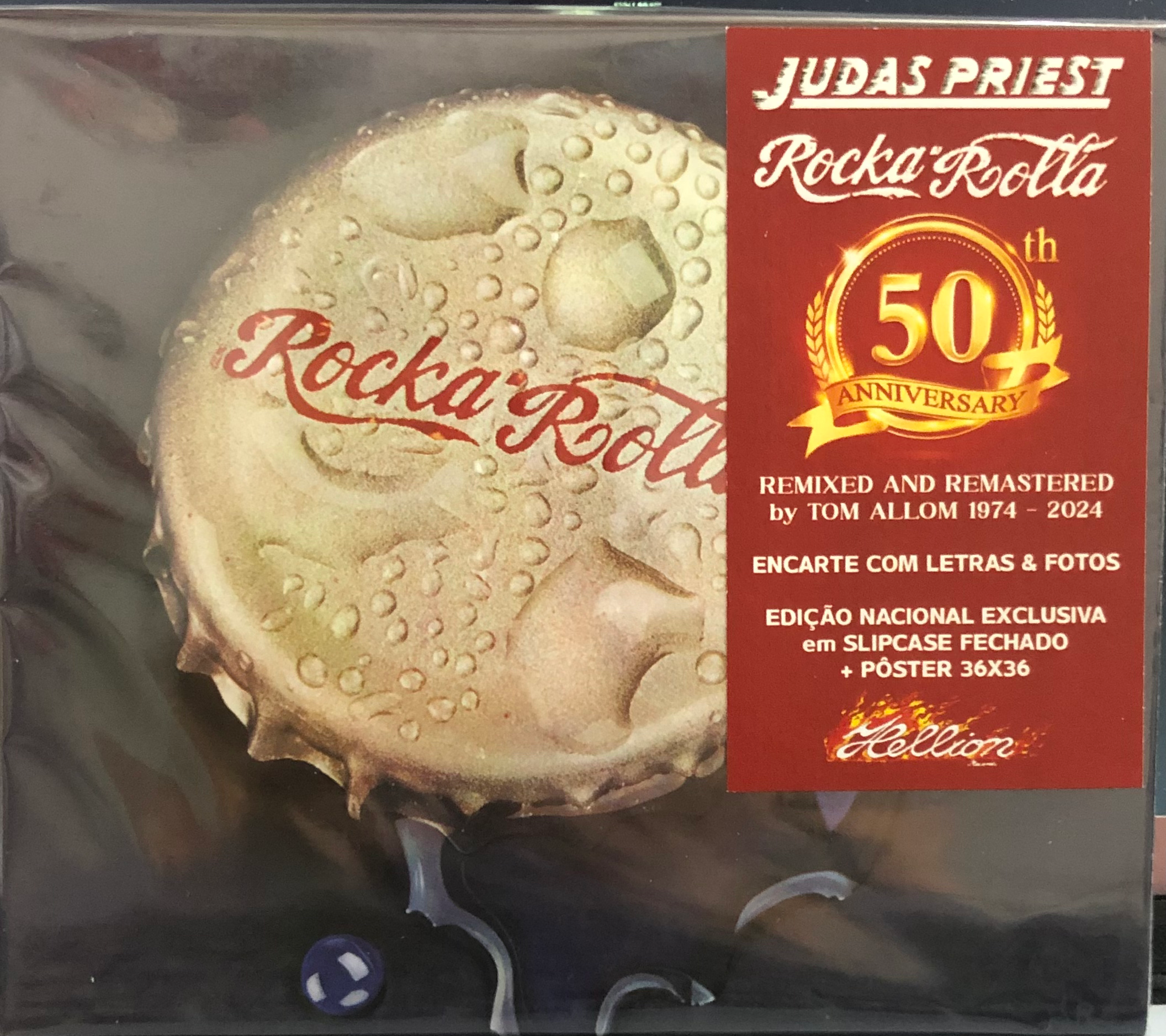 JUDAS PRIEST -ROCKA ROLLA CD SLIPCASE 50TH ANNIVERSARY C POSTER