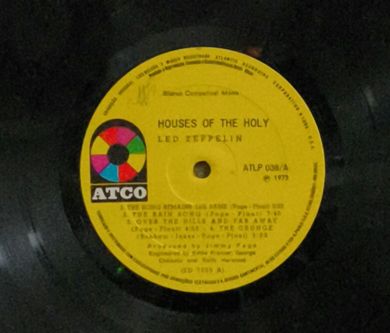 Miniatura: LED ZEPPELIN - HOUSES OF THE HOLY LP NAC 1ª EDIÇÃO 1973