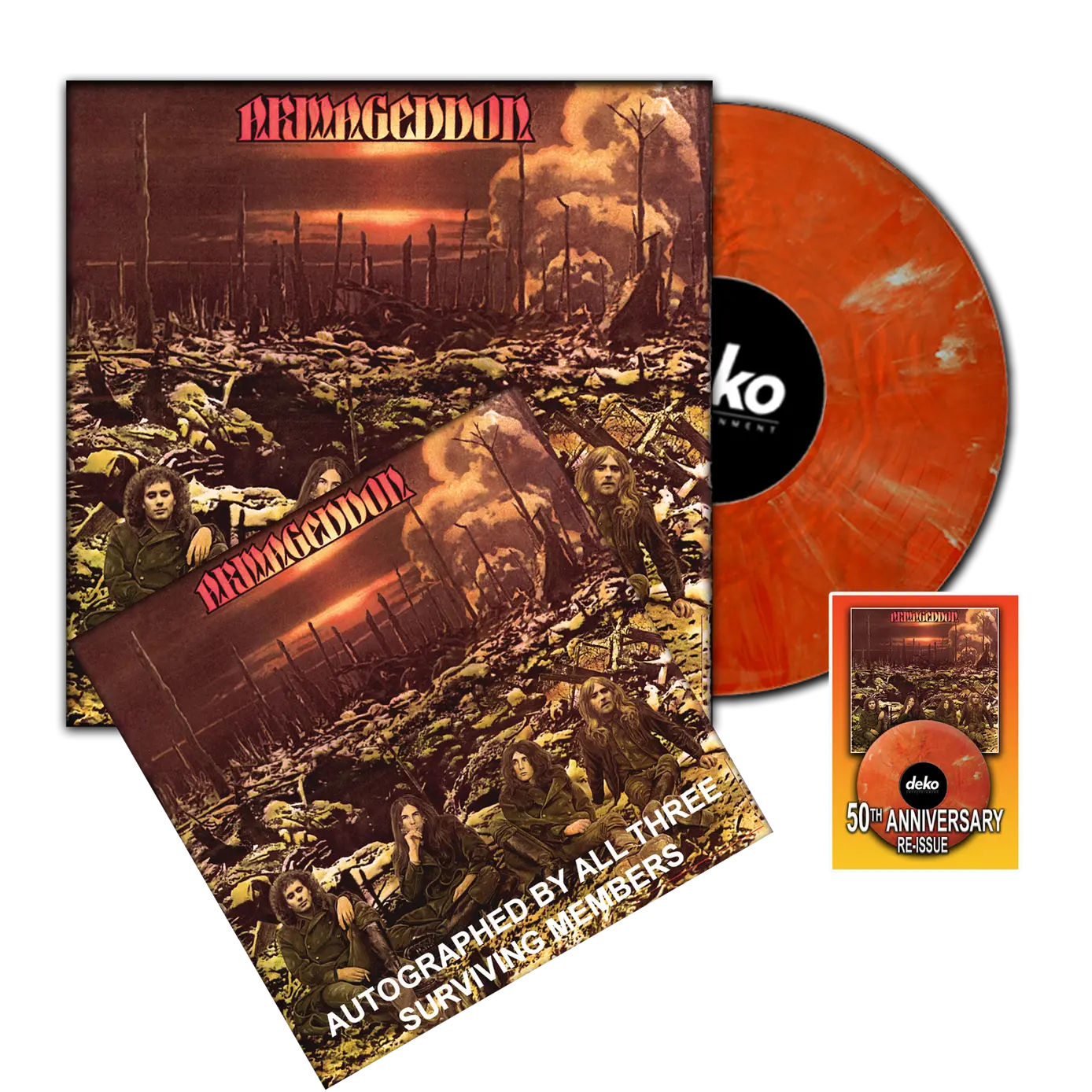 ARMAGEDDON - ARMAGEDDON LP NOVO IMP (180gr ATOMIC RED) c/ Print Autografado