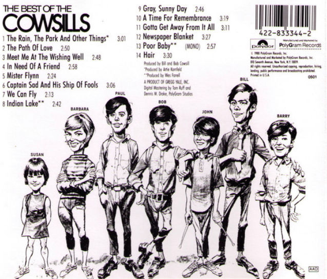 Miniatura: THE COWSILLS - THE BEST OF THE COWSILLS  CD