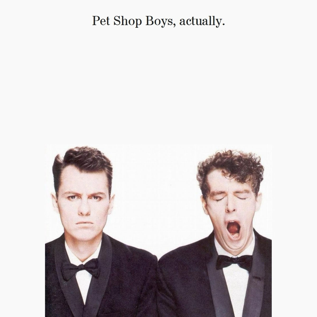 PET SHOP BOYS - ACTUALLY CD