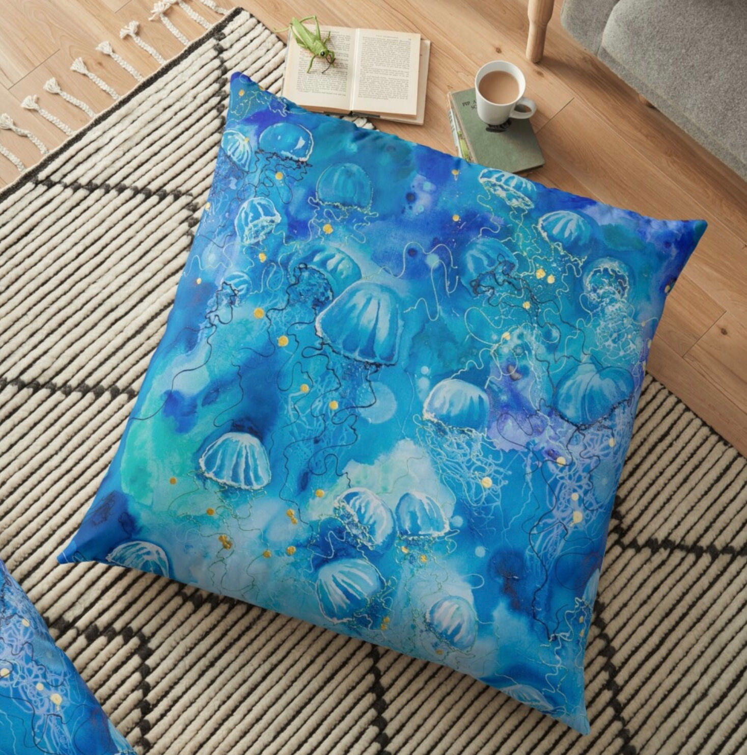 Polynesian Tides Throw Cushion