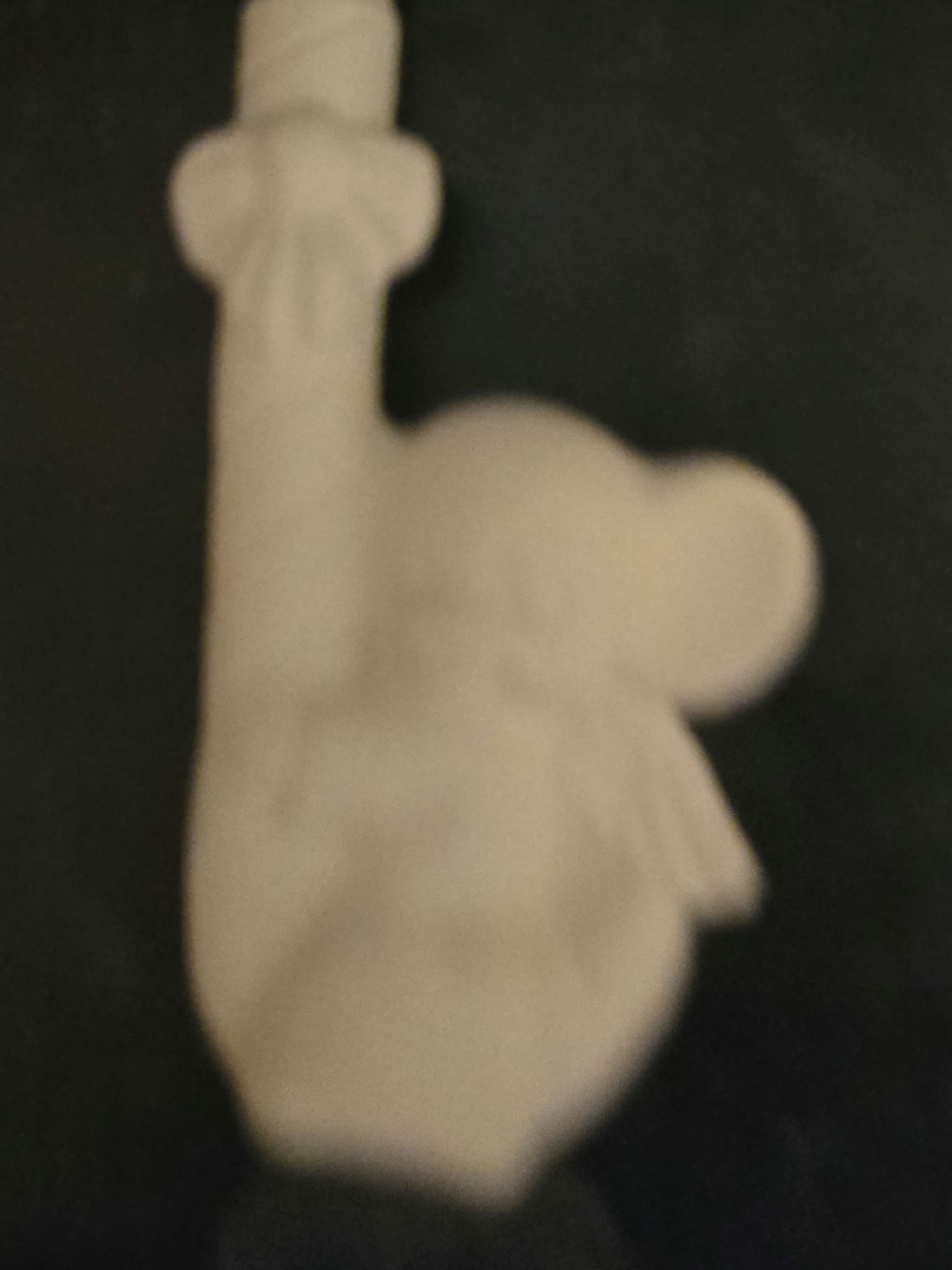 Mouse on candycane ornament 