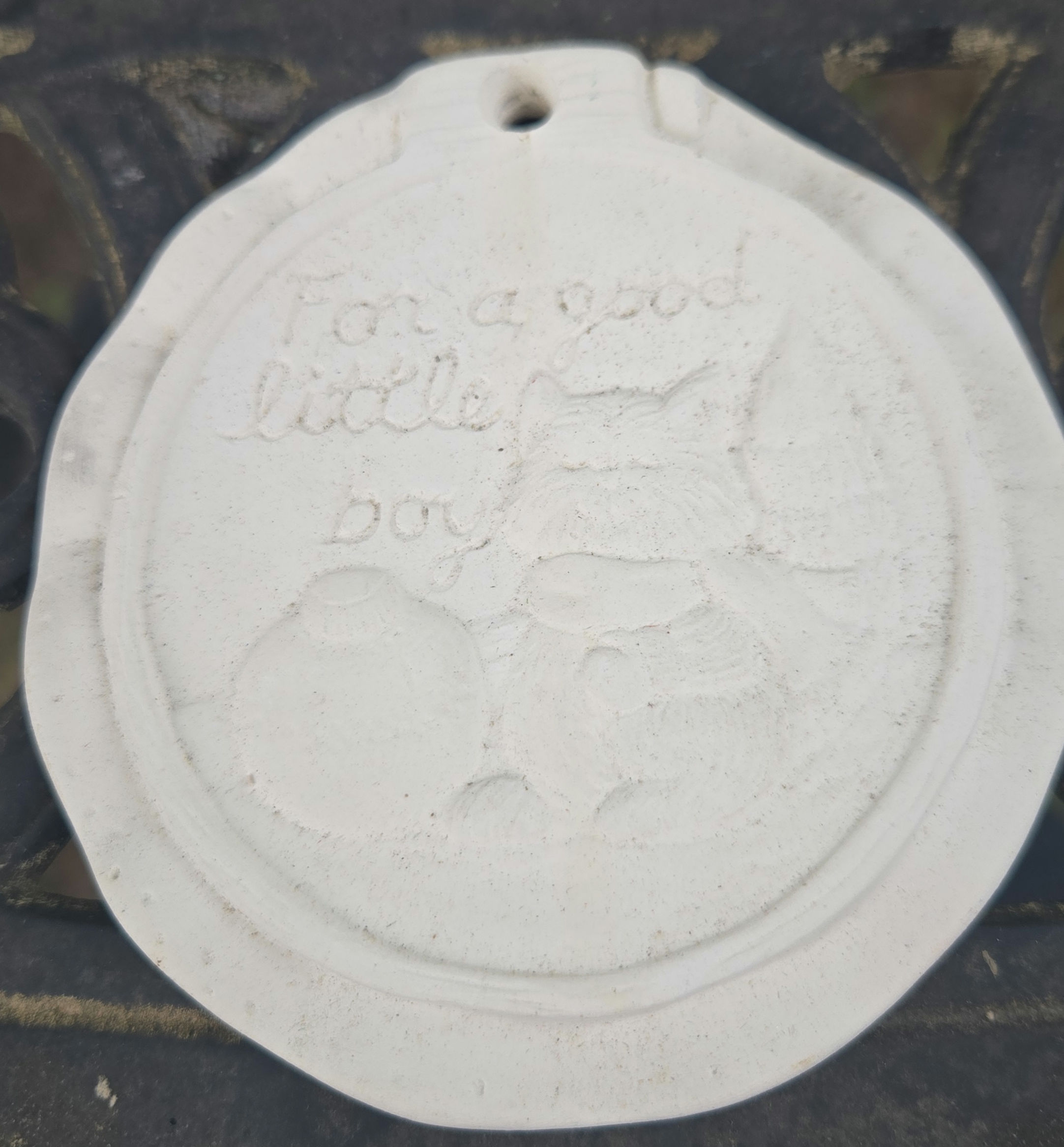 For a good little boy ornament 