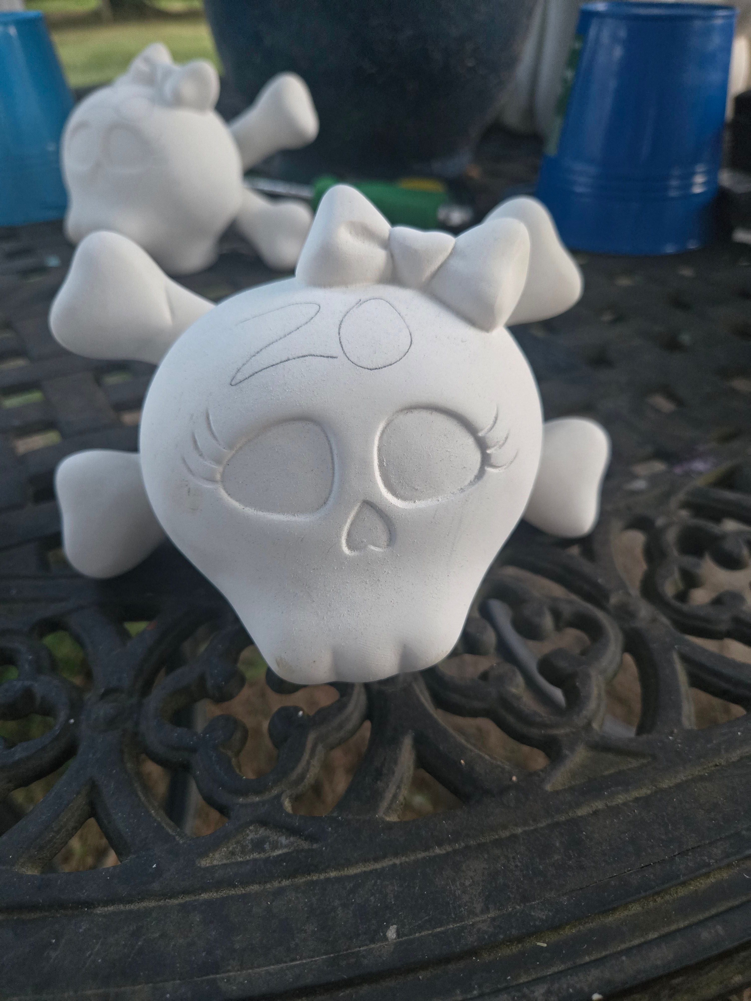 Girl skull bank