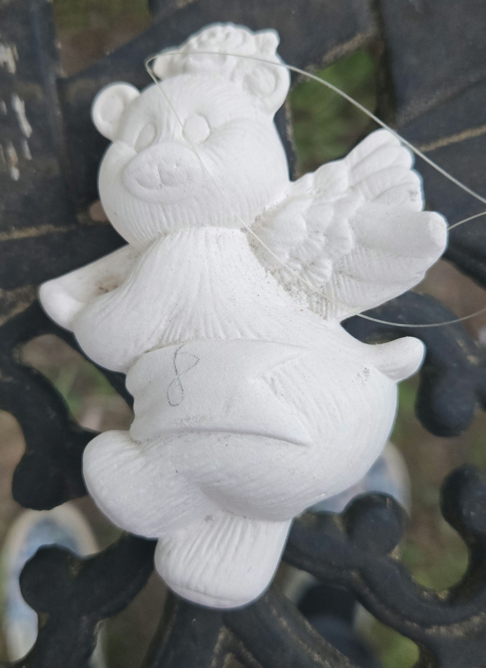Angel bear ornament 