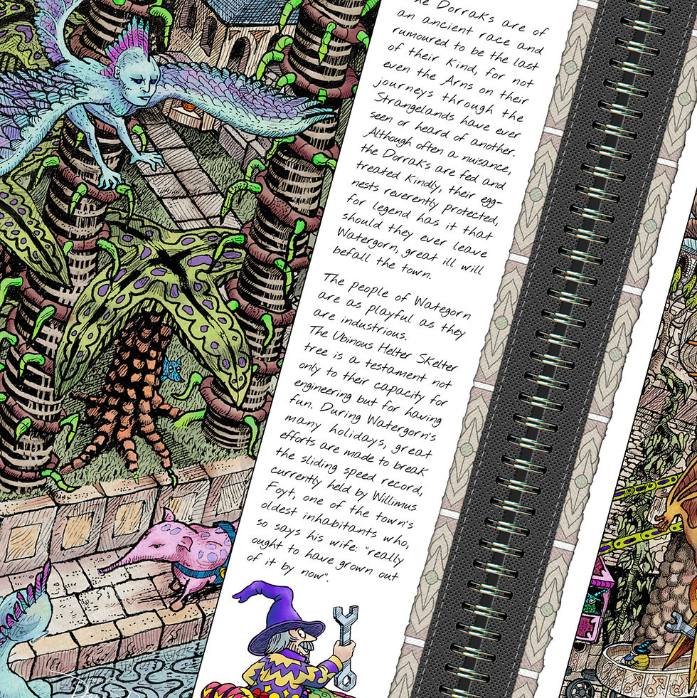Thumbnail: The Book of Wildergorn: Traditional luxury colouring.