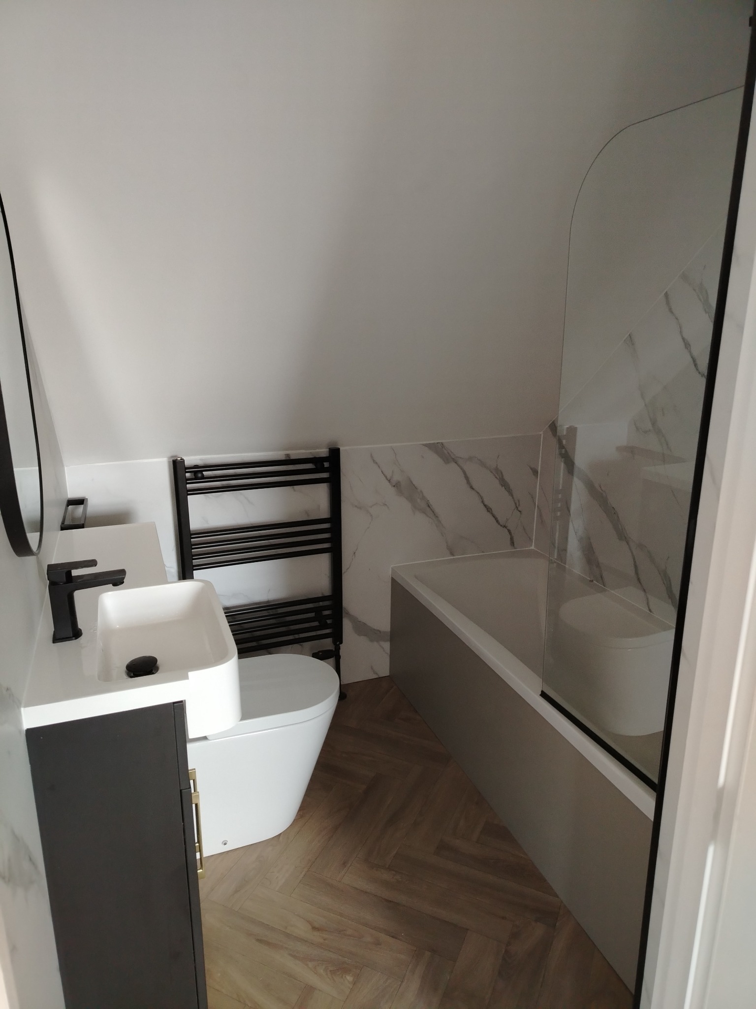 Bathroom renovation after
